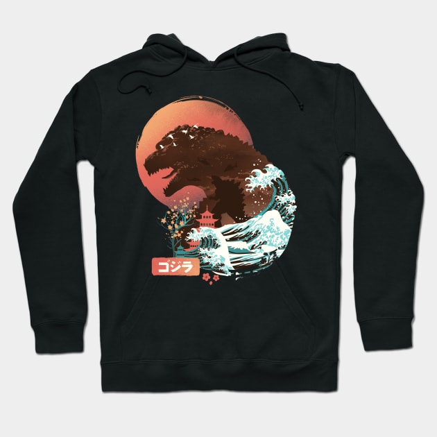 Ukiyo E Kaiju Hoodie by DANDINGEROZZ